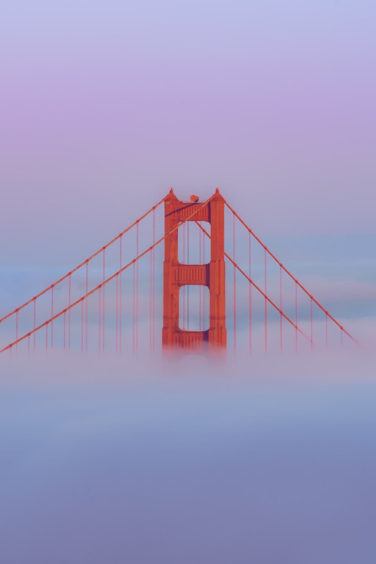 Golden Gate Bridge in fog
