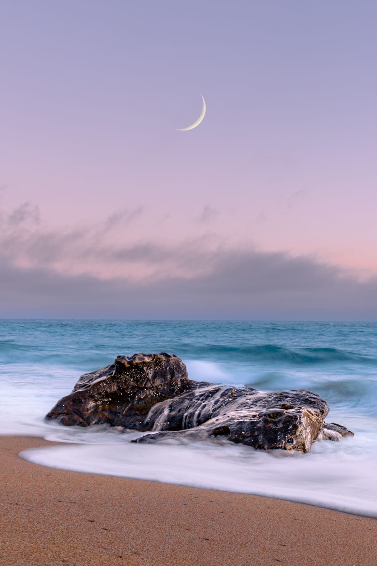 Moon over Panther Beach